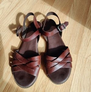 Timberland Brown Leather Strappy Sandals